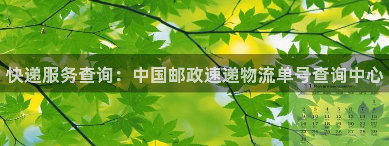 豪门国际农业银行是狗卡吗：快递服务查询：中国邮政速递物流单号